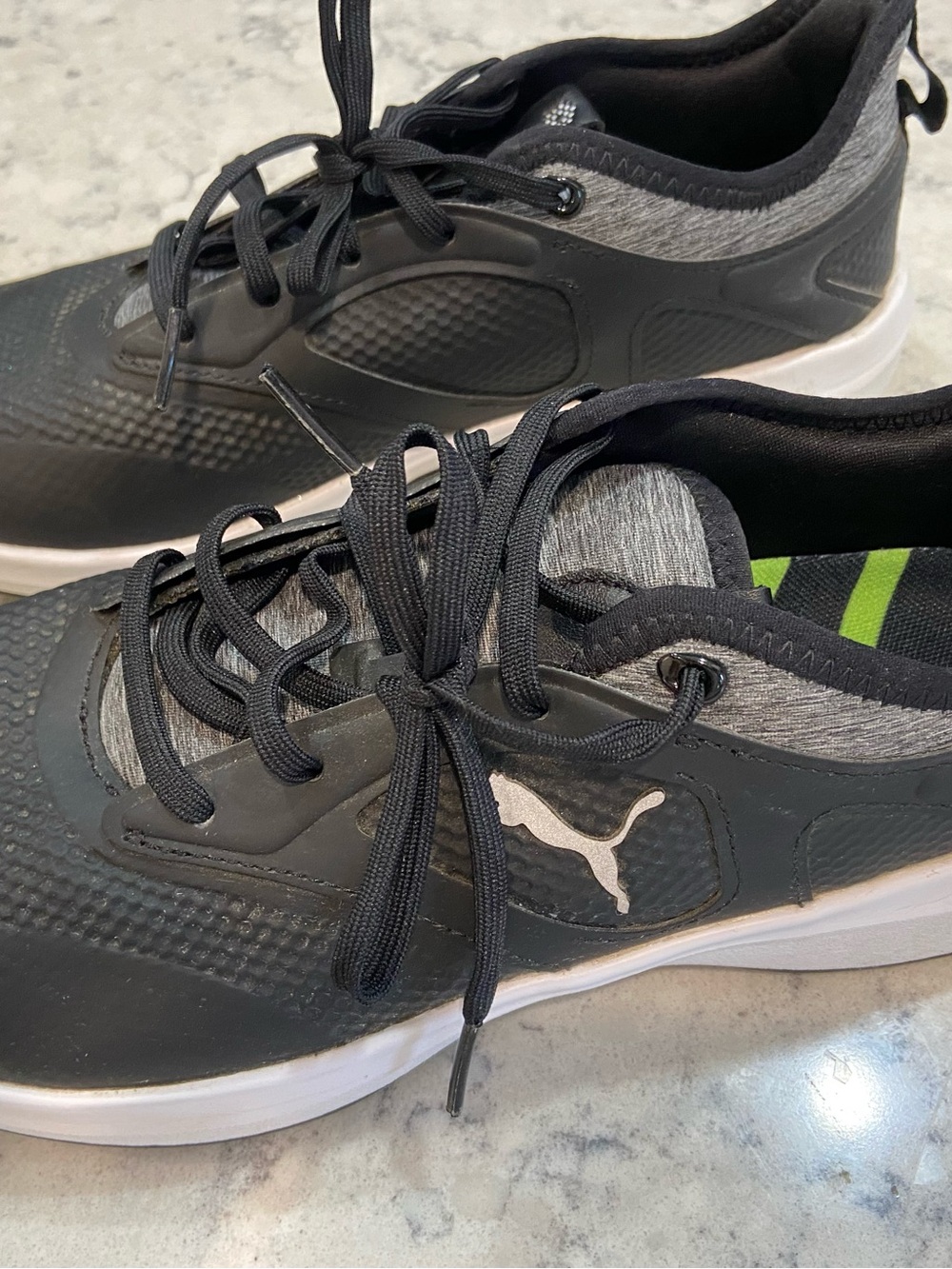 Puma Womens Black & Gray Golf Shoes